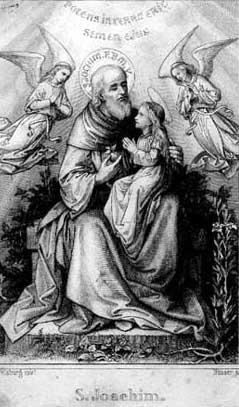 St Joachim with the Virgin Mary
